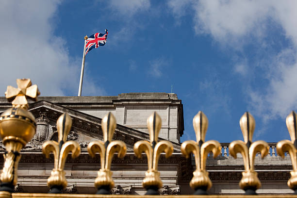Buckingham Palace, the famous queen's residence, in London, England, UK.  Check out my: