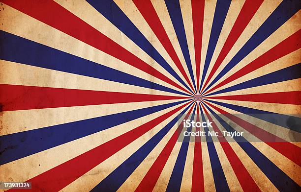 Patriotic Sunburst Stock Photo - Download Image Now - Abstract, Art, Arts Culture and Entertainment