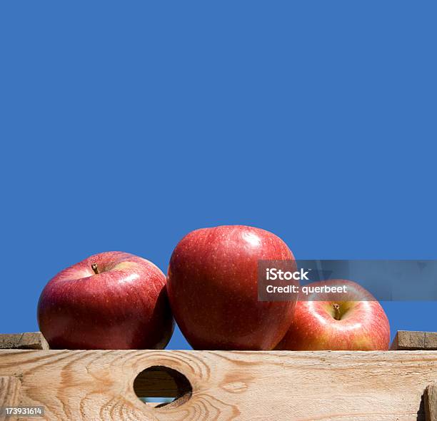 Rote Äpfelhimmelblau Stockfoto und mehr Bilder von Apfel - Apfel, Blatt - Pflanzenbestandteile, Blau