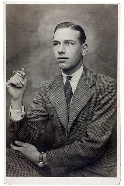 istock Young Man in Tweed Smoking 173932324