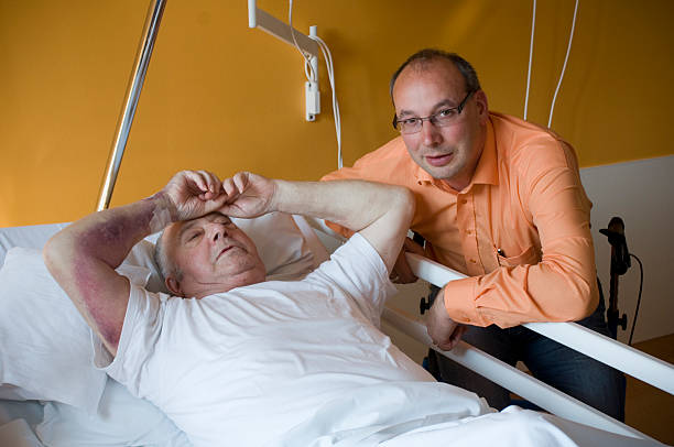 istock Father and son in hospital 173933127