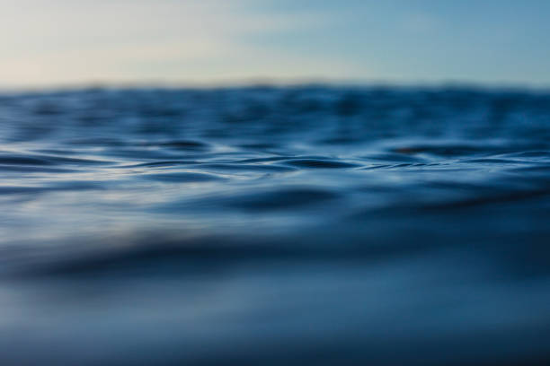 istock Rippled abstract surface texture of the blue ocean 1739331682