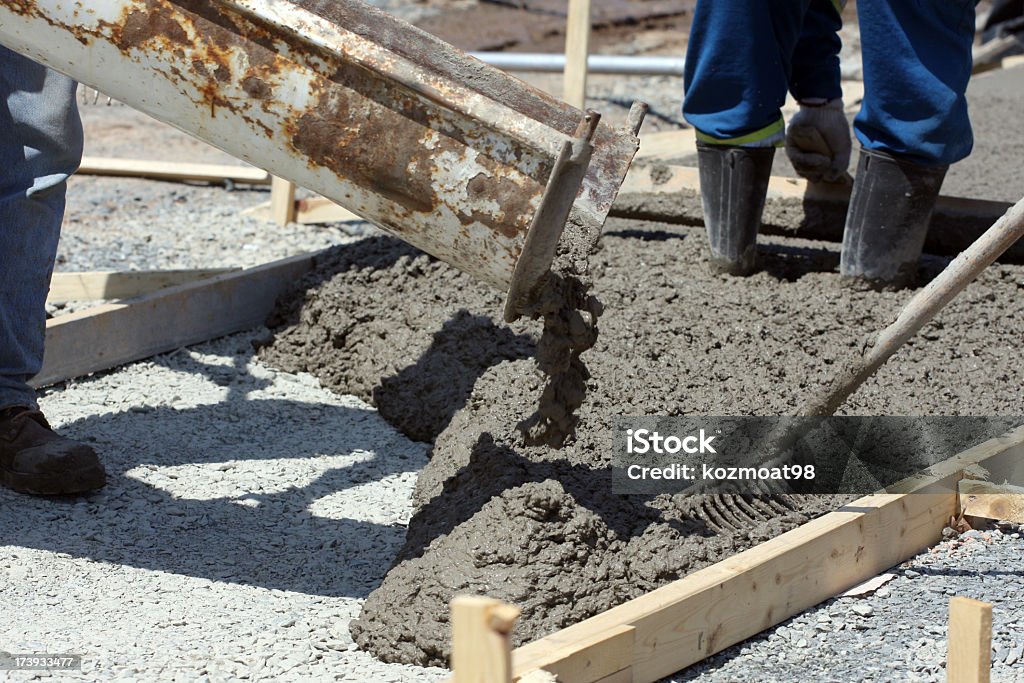 Beton Gehweg Konstruktion, Series - Lizenzfrei Aktivitäten und Sport Stock-Foto