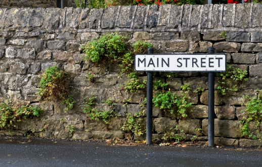 Main Street sign taken in England