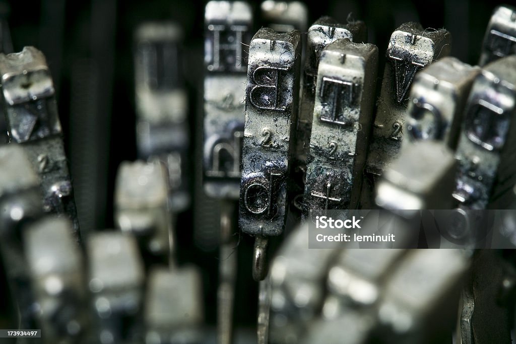 Fuentes de máquina de escribir - Foto de stock de Color - Tipo de imagen libre de derechos