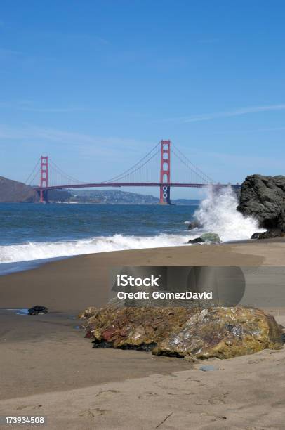 Golden Gate Bridge Vom China Beach Stockfoto und mehr Bilder von Blau - Blau, Braun, Brücke