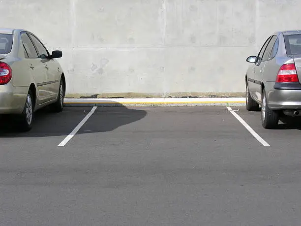 A vacant parking space