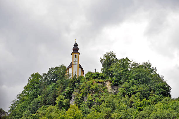 istock Church on top of a hill 173934845