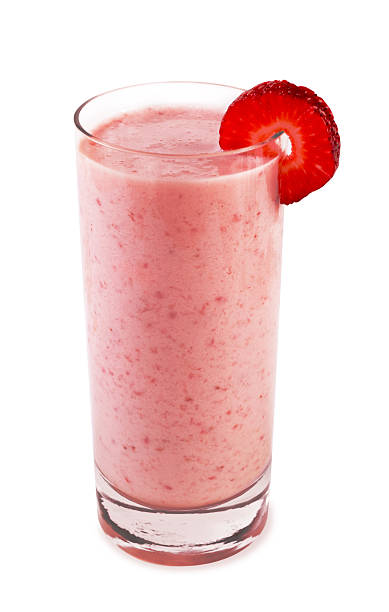 Batido de fresa - foto de stock