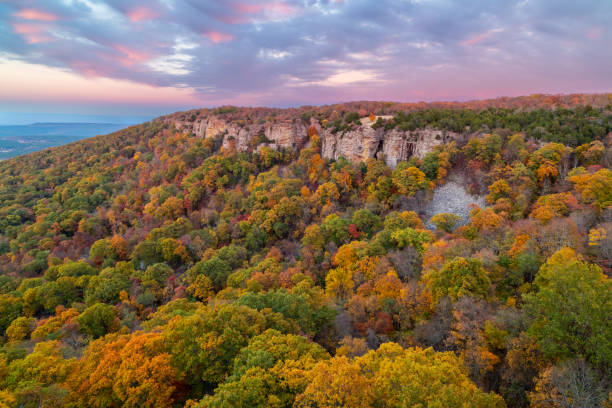 istock Cameron Bluff, Mount Magazine, after sunset 1739350289