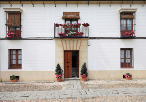A traditional Spanish house in Cordoba, Spain.  