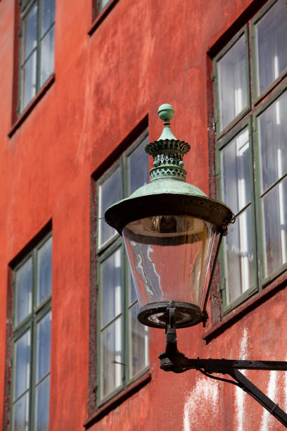 Oldstyle streetlamp stock photo