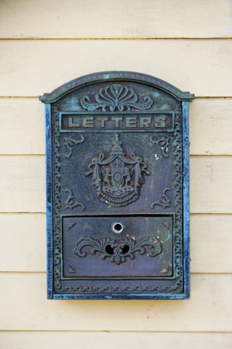 Beautiful cast iron New Orleans letter slot or mailbox.  Let the good times roll!