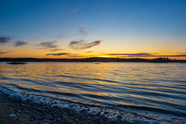 istock Beautiful golden sunset 1739365124
