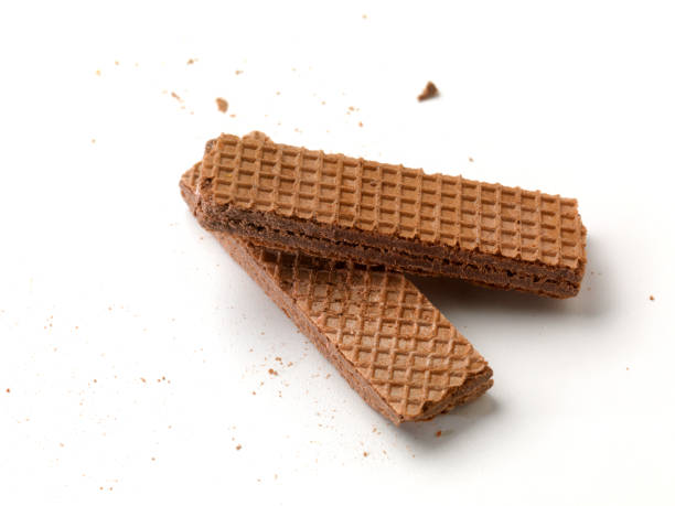 istock Two Chocolate Filled Wafer Cookies 173936733