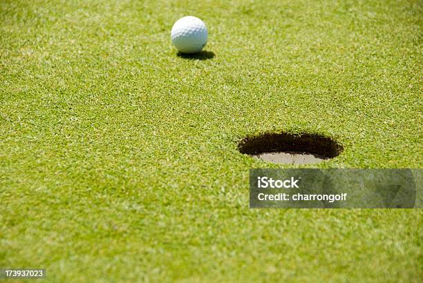 Golf Ball On The Green Foto de stock y más banco de imágenes de Deporte - Deporte, Fotografía - Imágenes, Golf