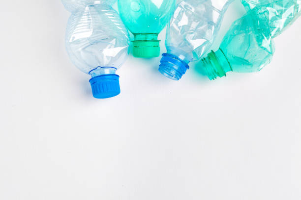 istock Empty colorful plastic bottles are recyclable waste 1739378896