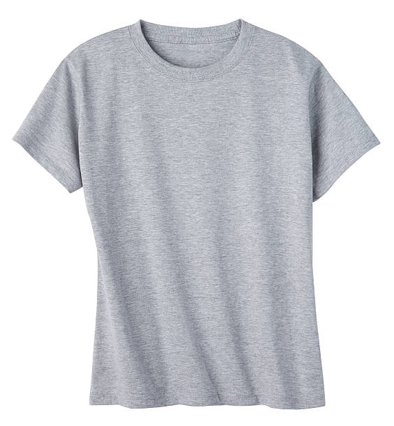 istock Gray Tee-Shirt Isolated on White with Clipping Path 173938264