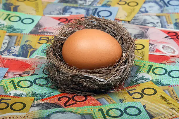 Photo of Nest Egg in Australian Cash