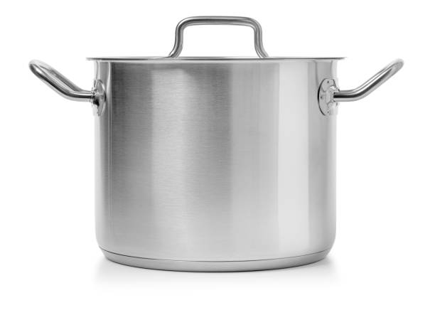 istock Stainless steel pot iisolated 1739387271