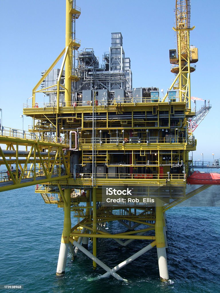 石油掘削装置 - メキシコ湾のロイヤリティフリーストックフォト