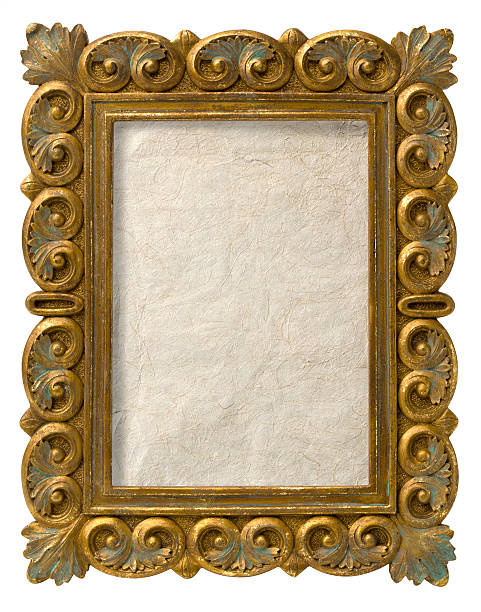 istock Ornate Antique Gold Picture Frame. Clipping Path. 173940028