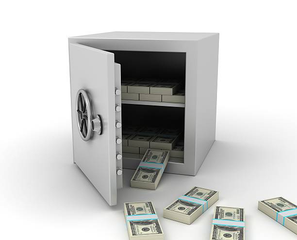 istock Safe in stainless steel 173940243
