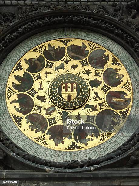Praga Orloj - Fotografias de stock e mais imagens de Algarismo Romano - Algarismo Romano, Antigo, Astronomia