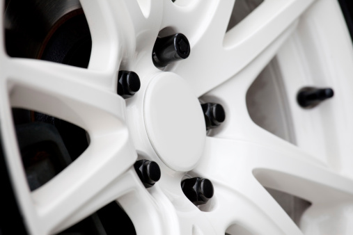 white sports wheels