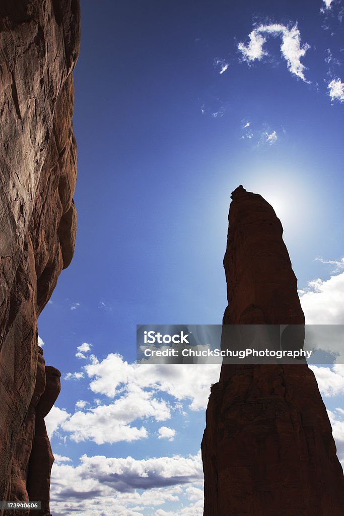 Katedra Rock Pinnacle sylwetka Sedona - Zbiór zdjęć royalty-free (Aura)