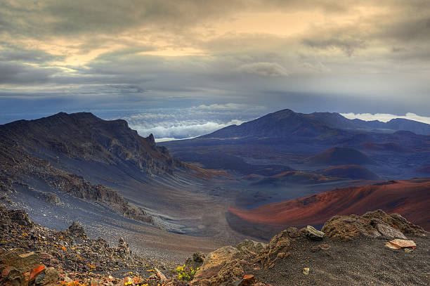 Colorful Volcanic Landscape On Maui's Mt. Haleakala
