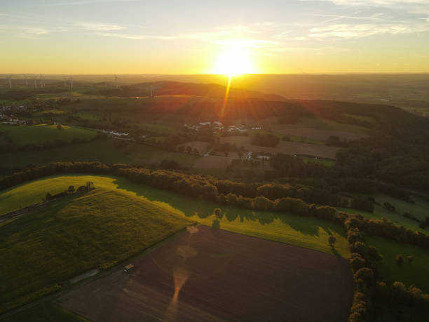 istock Sunset in the countryside in summer 1739406978