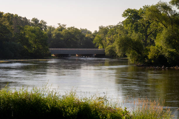 istock Bridge over the Otter Tail River in the Summertime. 1739408643