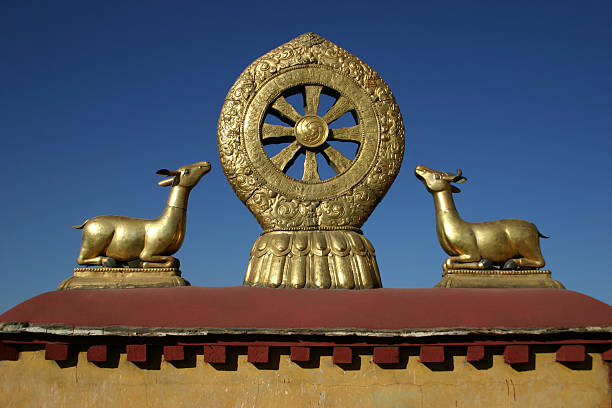istock Buddhist Dharma wheel, Tibet 173941630