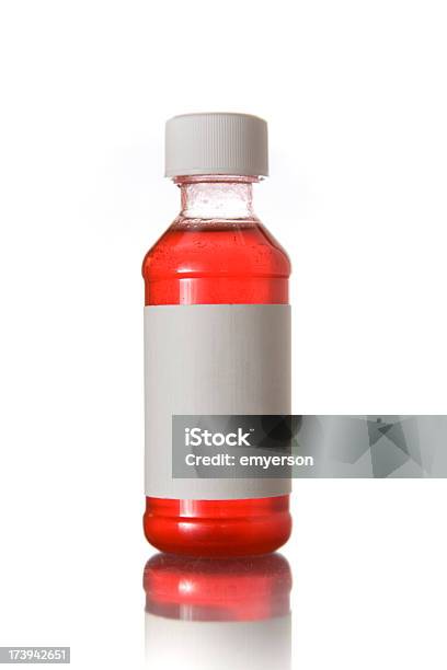 Cough Syrup Stock Photo - Download Image Now - Cough Medicine, Cold Remedy, White Background