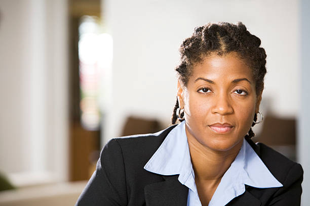 Thoughtful Businesswomen stock photo