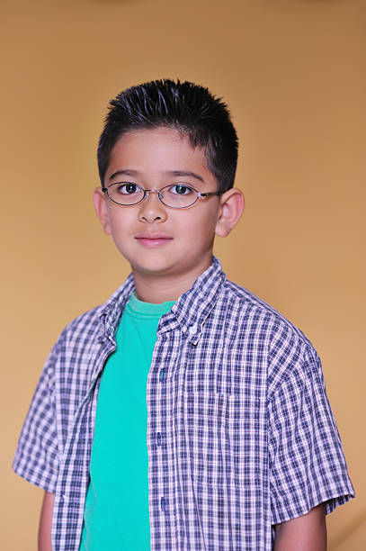istock Portrait of small smart boy 173943086