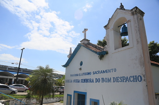 itaparica, bahia, brazil - october 13, 2023: view of the Nossa Senhora do Bom Despacho Church on the Island of Itaparica.