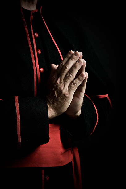 mani in preghiera - saying grace immagine foto e immagini stock