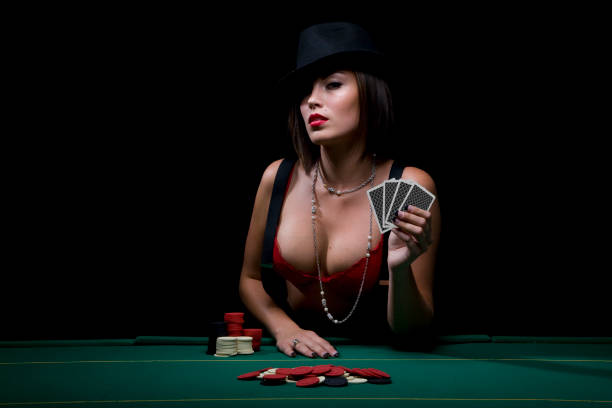 Poker Vixen stock photo