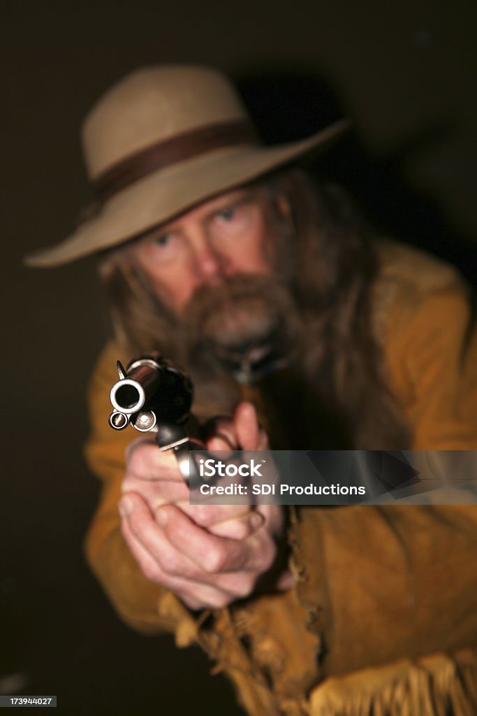 Seu Pistola de Cowboy - Foto de stock de Antigo royalty-free