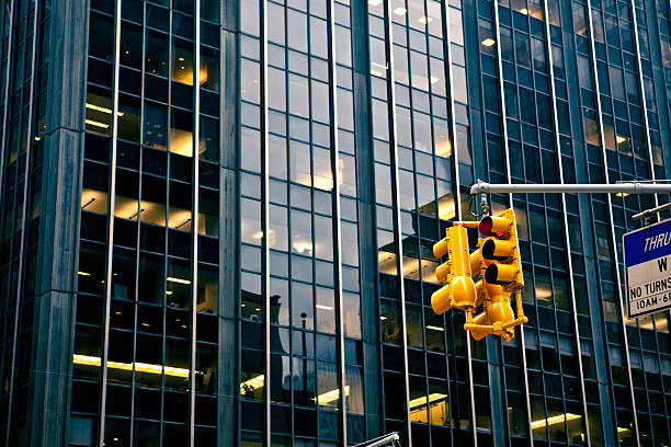 istock Stop light in the Shining City 173944045