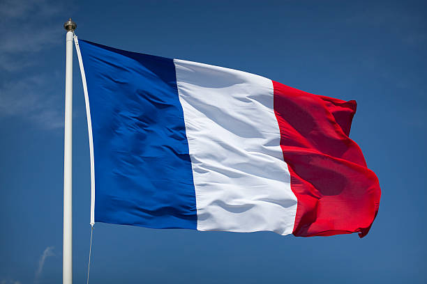 French flag stock photo
