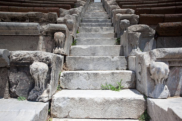 Theatre stairs in Asklepion in Bergama in Izmir