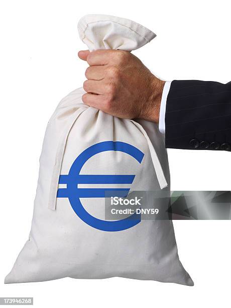 Segurar Euro Bolsa De Dinheiro - Fotografias de stock e mais imagens de Bolsa de Dinheiro - Saco - Bolsa de Dinheiro - Saco, Figura para recortar, Símbolo do Euro