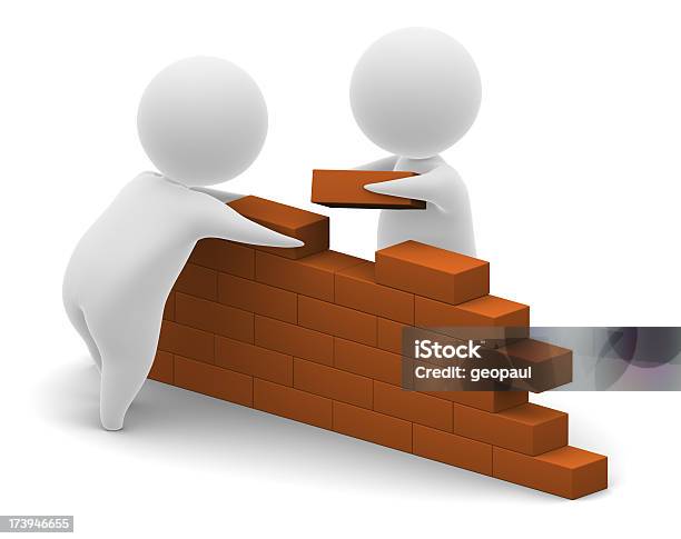 Building Stock Photo - Download Image Now - Brick, Construction Industry, Heterosexual Couple