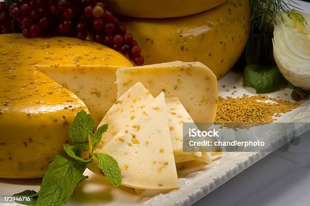 Sliced Cheese Wheel Stock Photo - Download Image Now - Gouda Cheese, Cheese, Mustard Plant