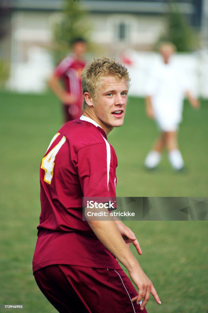 Fußball Candid Porträt - Lizenzfrei Aktiver Lebensstil Stock-Foto