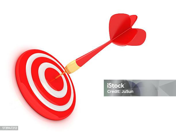 Success Red Dart Stock Photo - Download Image Now - Accuracy, Achievement, Aiming
