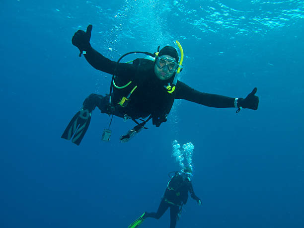 istock Happy man diving in Australia 173947424